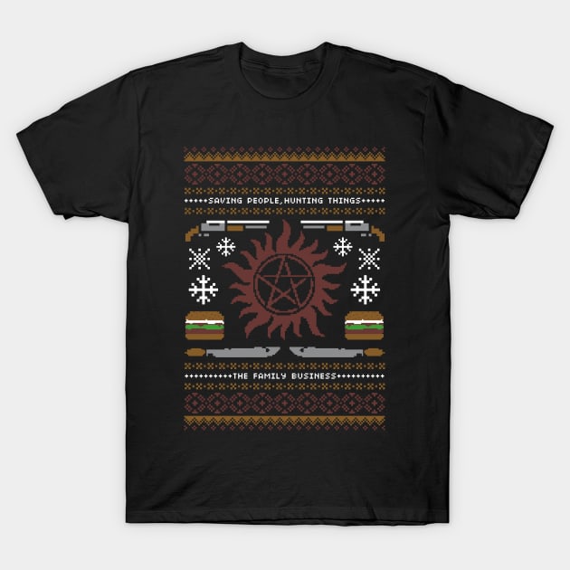 Winchester Ugly Sweater T-Shirt by Arinesart